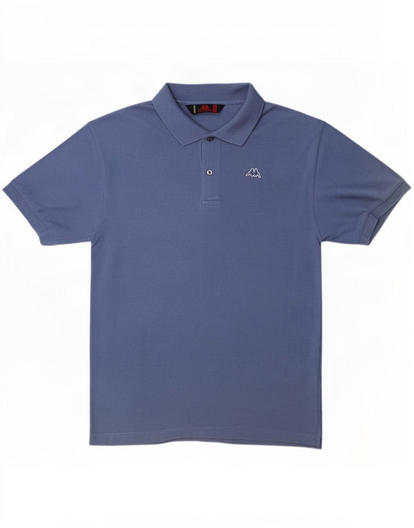 Kappa Mens Polo Shirt Large Blue Cotton