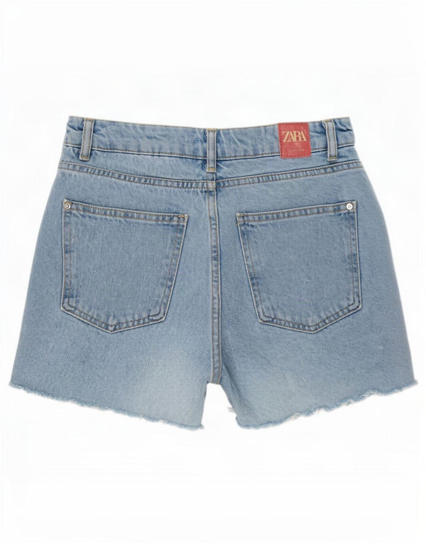 Zara Womens Denim Shorts Small W26 Blue
