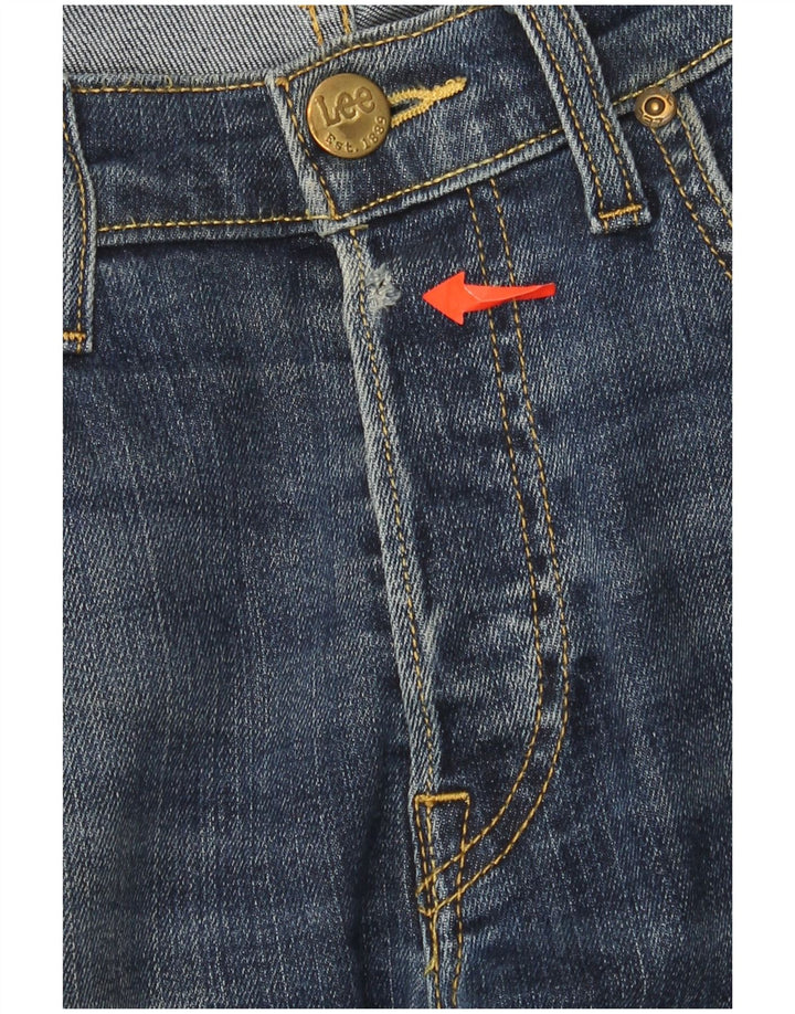 Lee Mens Daren Straight Jeans W30 L30 Navy Blue Cotton