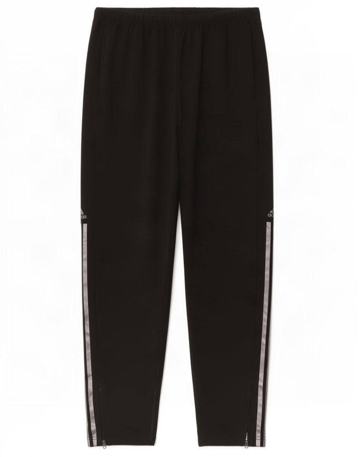 Adidas Mens Aeroready Tracksuit Trousers Large Black Polyester