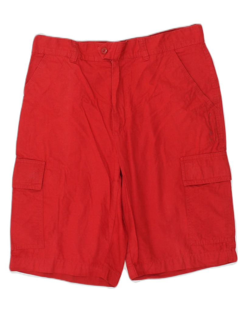 SEA BARRIER Mens Cargo Shorts W32 Medium Red Cotton | Vintage Sea Barrier | Thrift | Second-Hand Sea Barrier | Used Clothing | Messina Hembry 