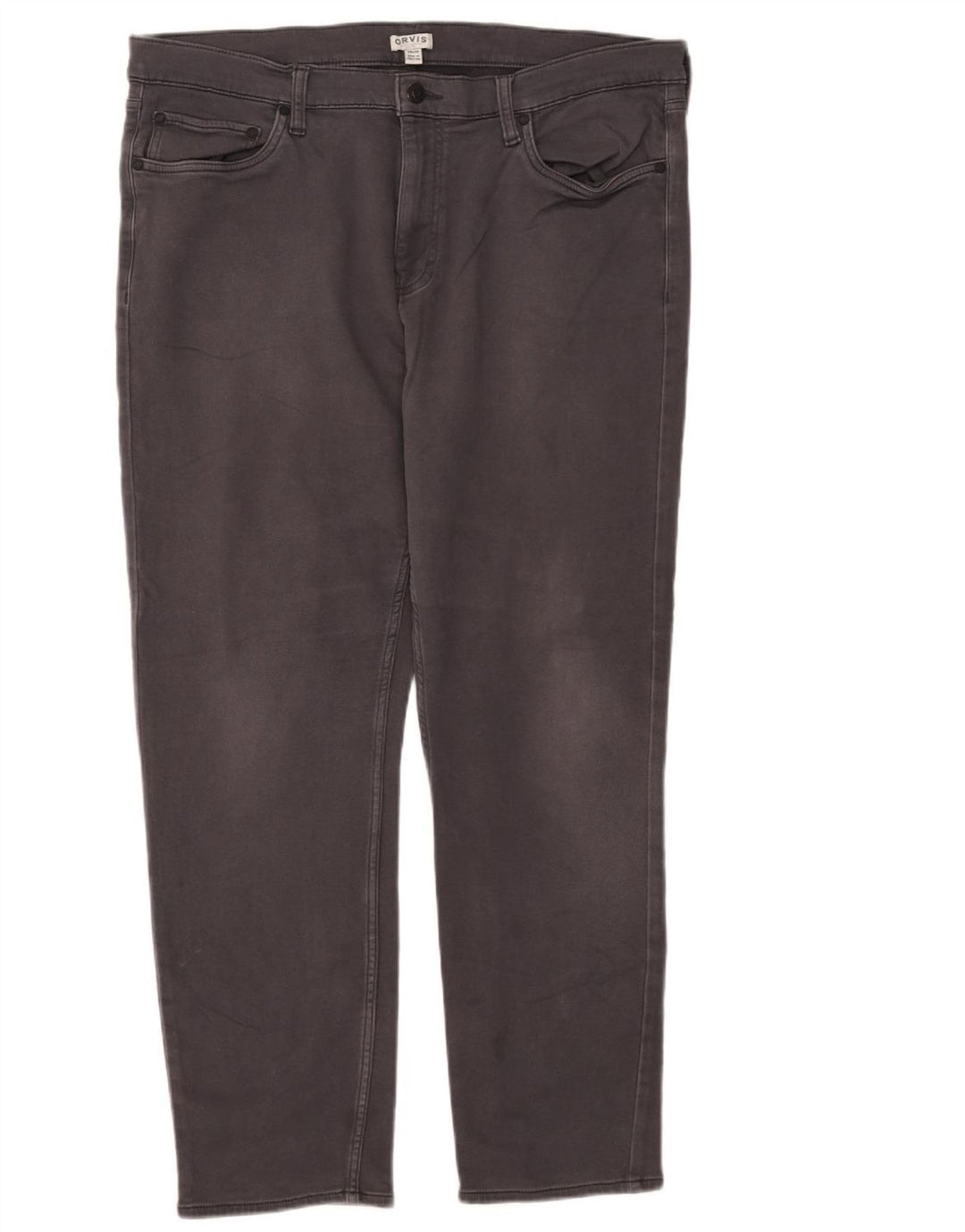 Orvis Mens Slim Jeans W38 L30 Grey Cotton