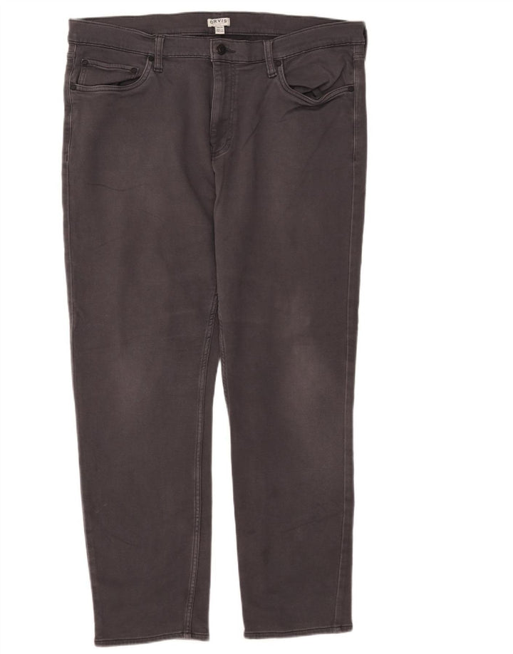 Orvis Mens Slim Jeans W38 L30 Grey Cotton