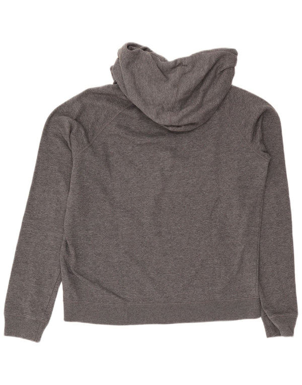 Nike Mens Graphic Hoodie Jumper Large Grey Cotton