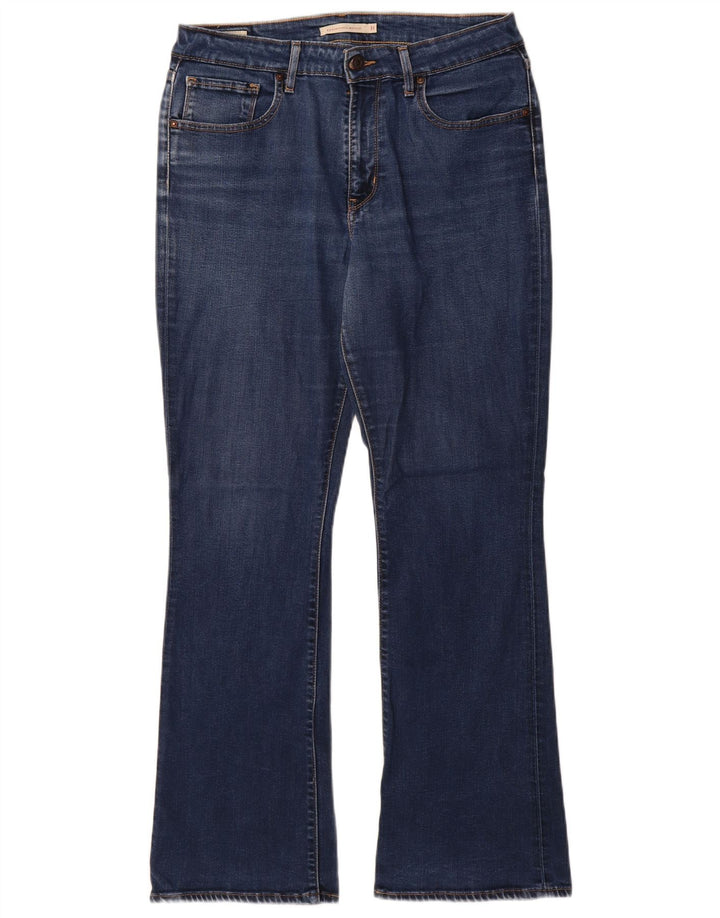 Levi's Womens 725 High Rise Bootcut Jeans W31 L32 Blue Cotton