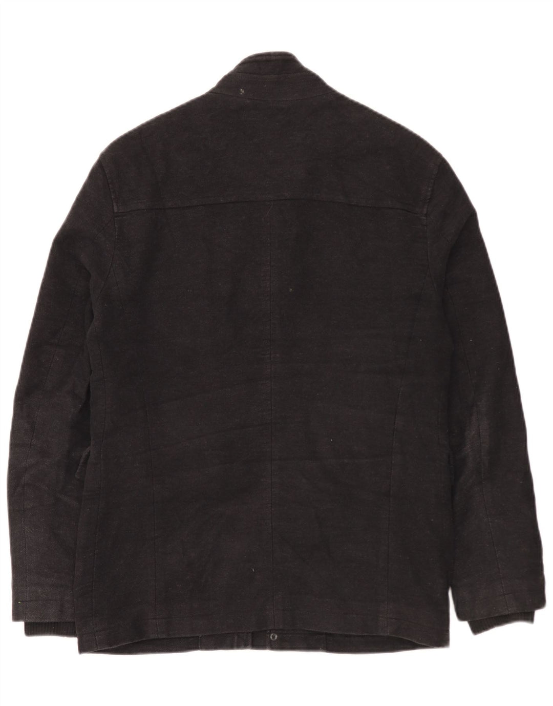 Marks & Spencer Mens Windbreaker Coat UK 36 Small Black Cotton