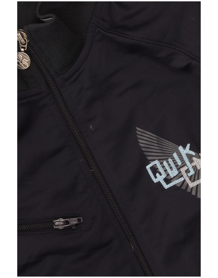 Quiksilver Mens Graphic Tracksuit Top Jacket XL Navy Blue Colourblock