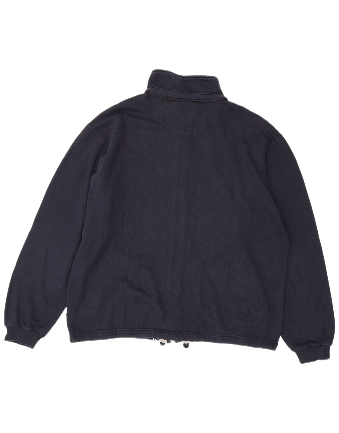 Champion Mens Tracksuit Top Jacket XL Navy Blue Cotton