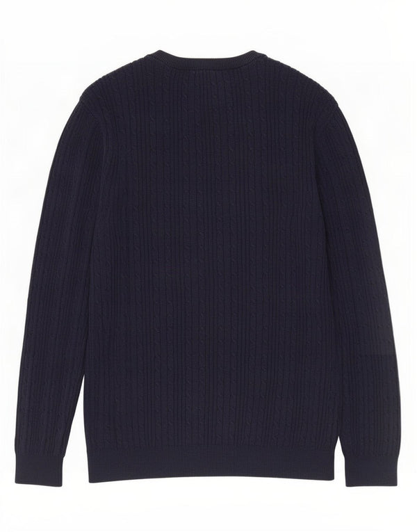 Crew Clothing Womens Crew Neck Jumper Sweater UK 18 XL Navy Blue Cotton