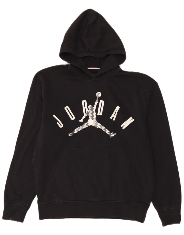 Jordan Mens Graphic Hoodie Jumper Medium Black Cotton