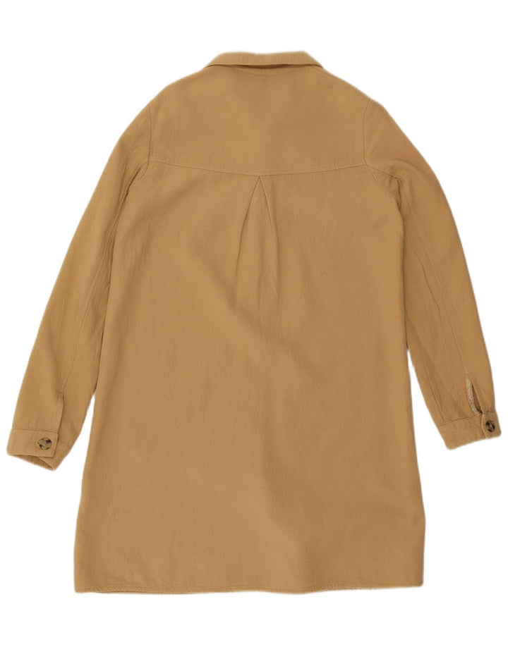 Zara Womens Oversized Overcoat UK 6 XS Beige