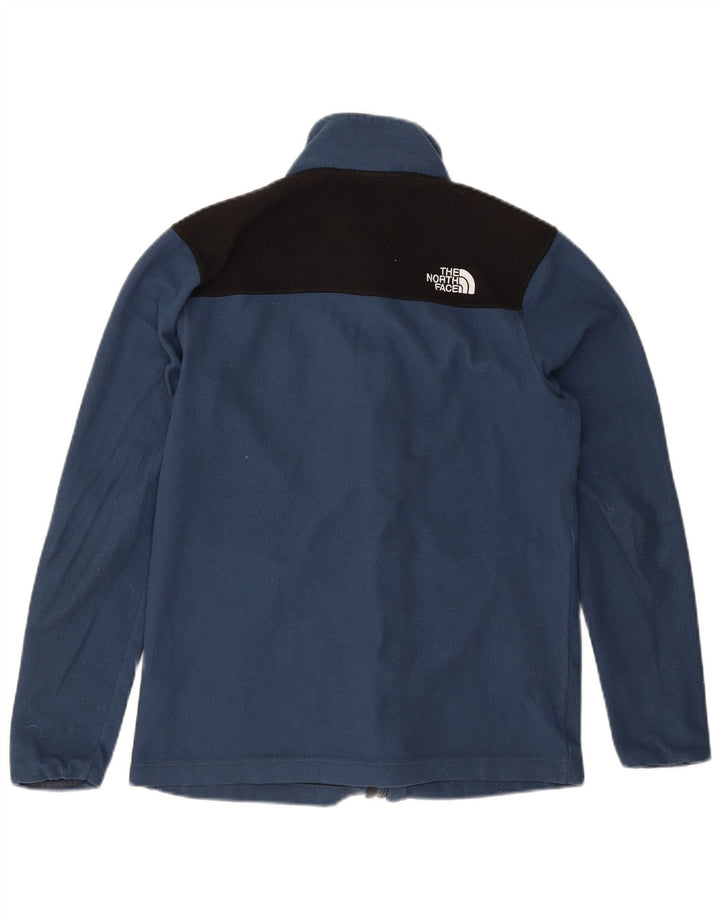 The North Face Mens Fleece Jacket UK 36 Small Blue Colourblock Polyester