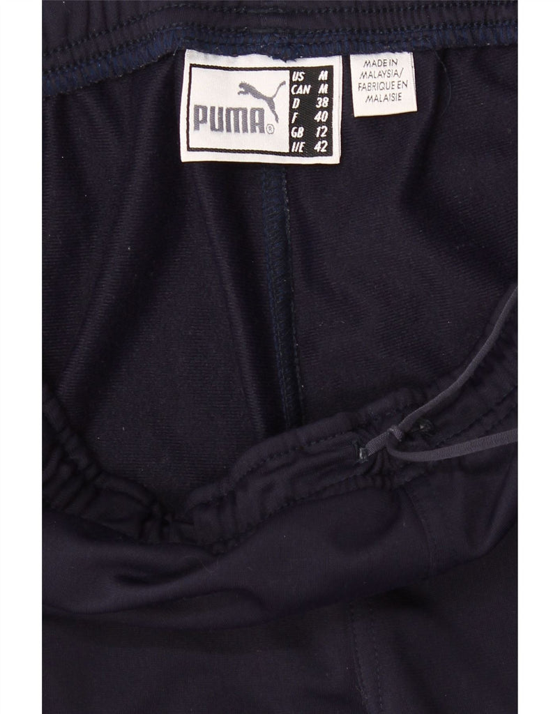 PUMA Womens Tracksuit Trousers UK 12 Medium  Navy Blue Vintage Puma and Second-Hand Puma from Messina Hembry 