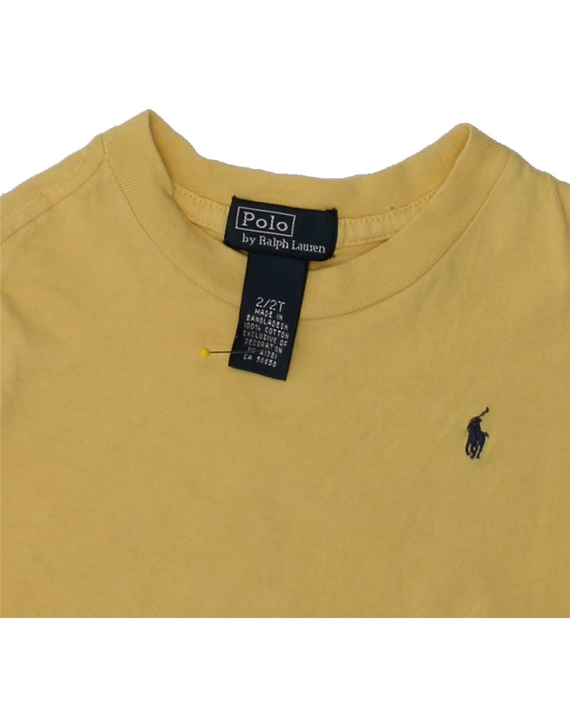 POLO RALPH LAUREN Baby Boys T-Shirt Top 18-24 Months Yellow Cotton | Vintage Polo Ralph Lauren | Thrift | Second-Hand Polo Ralph Lauren | Used Clothing | Messina Hembry 