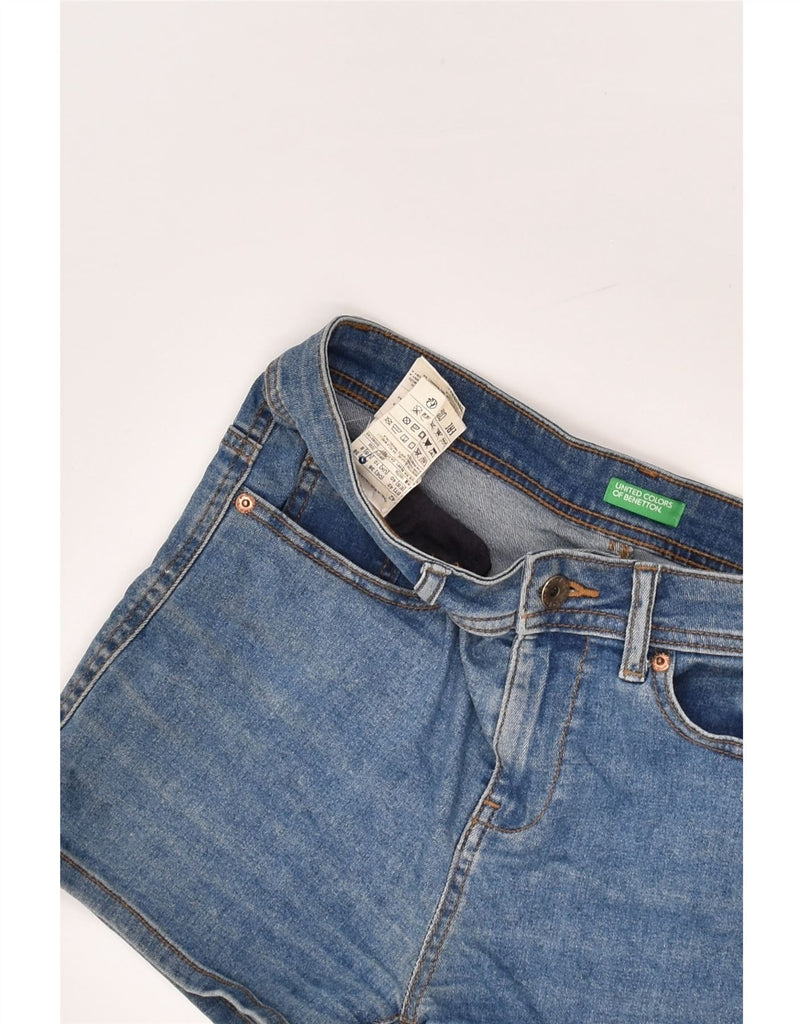 BENETTON Womens Denim Shorts UK 10 Small W28 Blue Cotton | Vintage Benetton | Thrift | Second-Hand Benetton | Used Clothing | Messina Hembry 