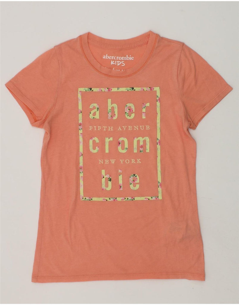 ABERCROMBIE & FITCH Girls Graphic T-Shirt Top 9-10 Years Yellow Cotton | Vintage Abercrombie & Fitch | Thrift | Second-Hand Abercrombie & Fitch | Used Clothing | Messina Hembry 