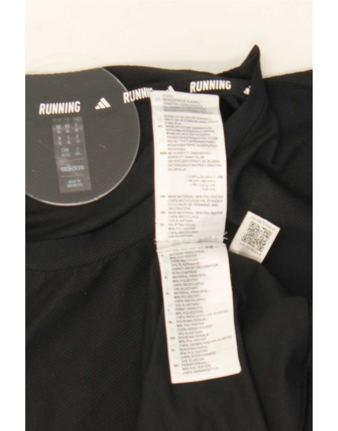 Adidas Mens T-Shirt Top XL Black Polyester