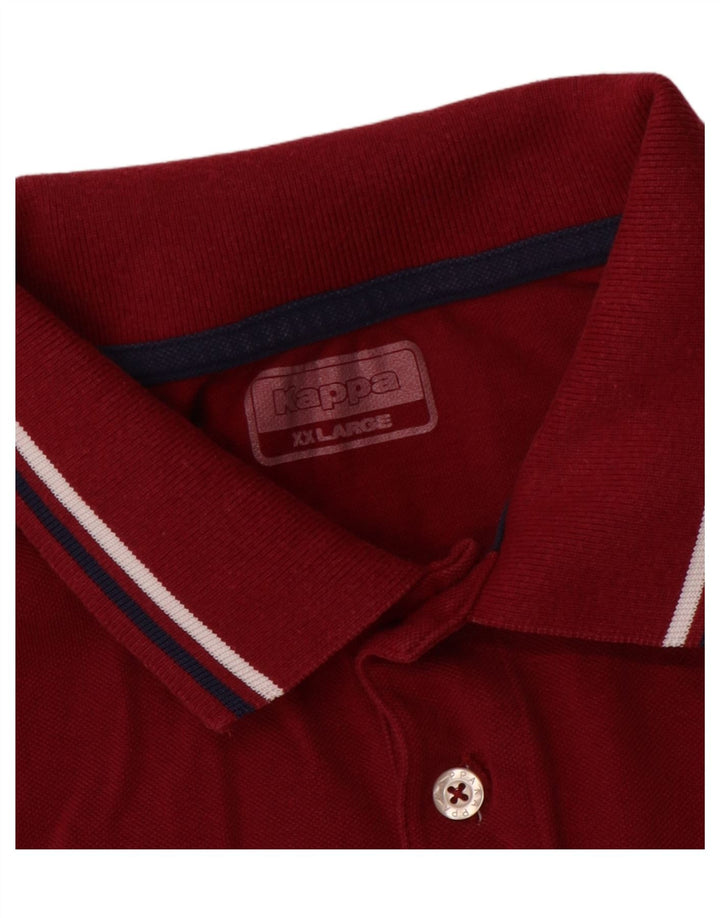 Kappa Mens Polo Shirt 2XL Red