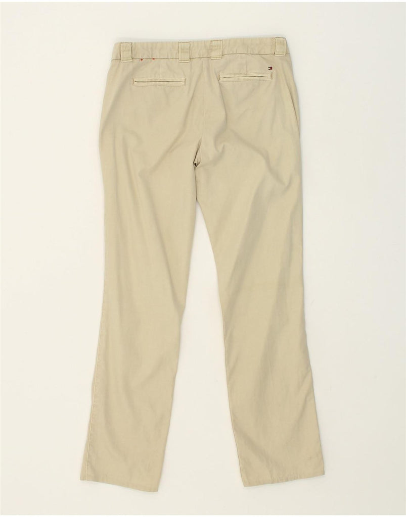 TOMMY HILFIGER Womens Straight Chino Trousers US 4 Small  W28 L30  Grey | Vintage Tommy Hilfiger | Thrift | Second-Hand Tommy Hilfiger | Used Clothing | Messina Hembry 