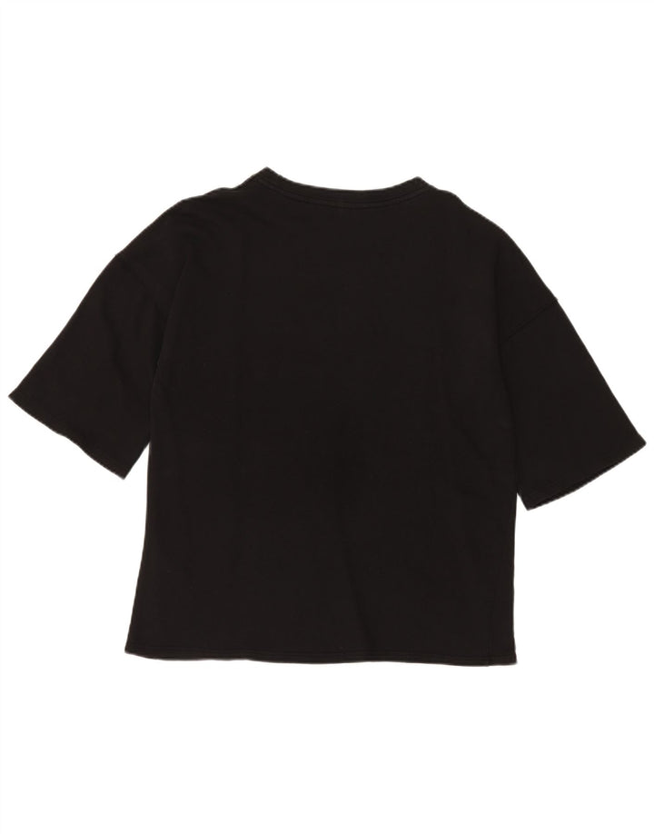 Zara Mens T-Shirt Top Small Black Cotton
