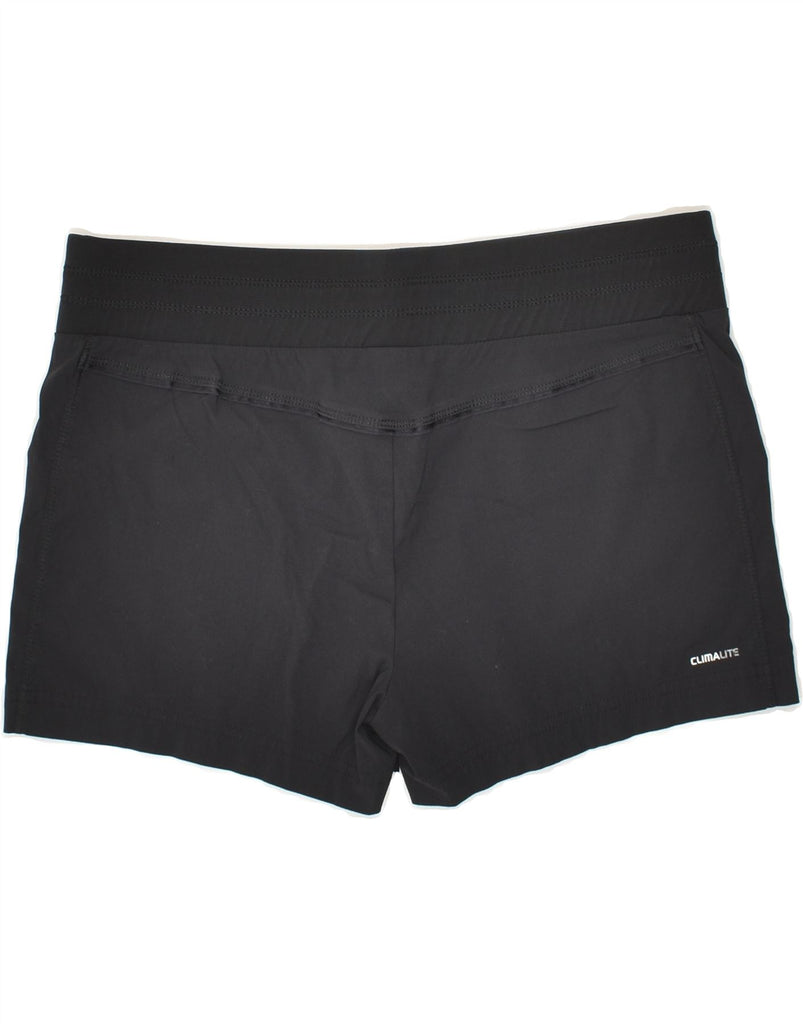 ADIDAS Womens Climalite Sport Shorts UK 10 Small Black Nylon Vintage Adidas and Second-Hand Adidas from Messina Hembry 