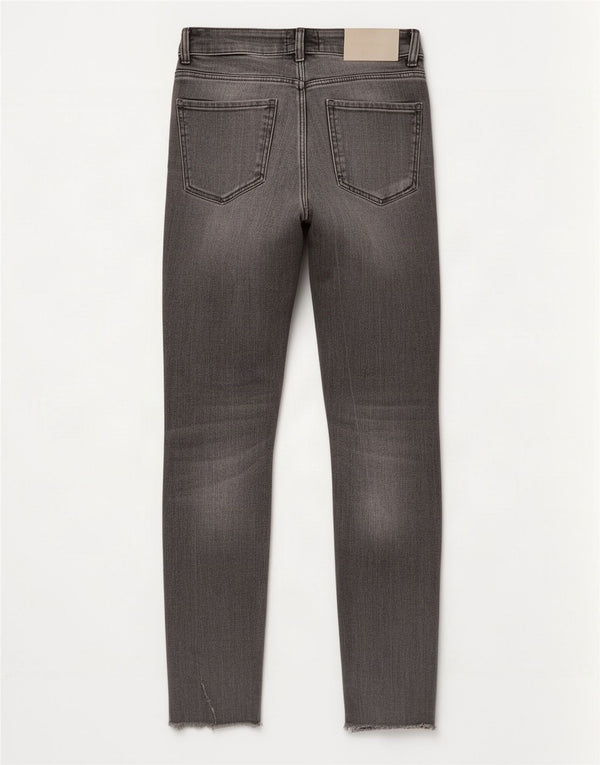 Zara Womens Trafaluc Distressed Skinny Jeans EU 36 XS W26 L27 Grey