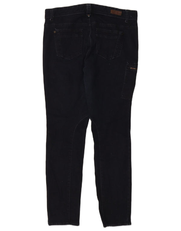 Tommy Hilfiger Womens Cargo Slim Jeans US 12 Large W34 L30 Navy Blue Cotton