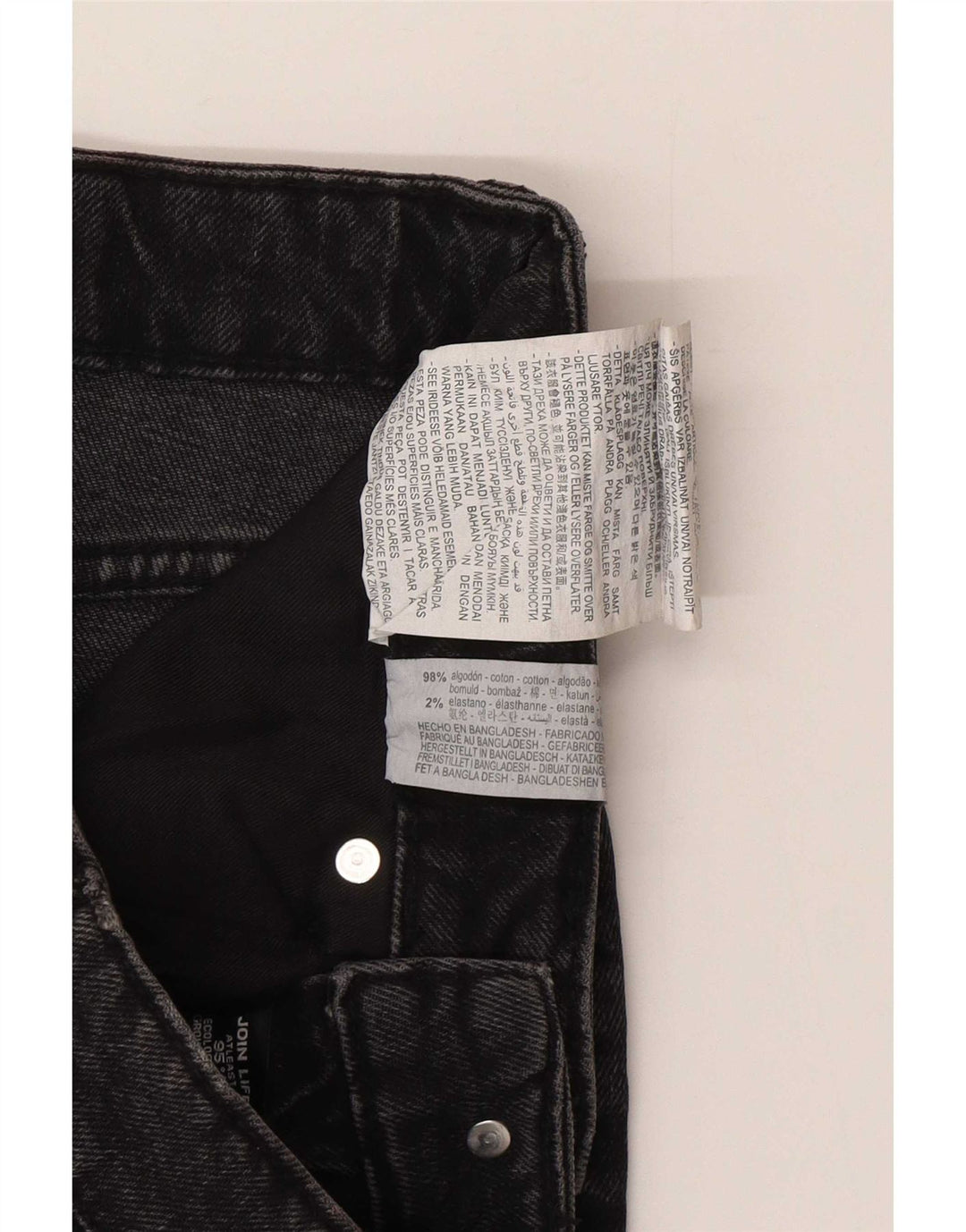 Zara Womens Mini Denim Skirt Small W26 Grey Cotton