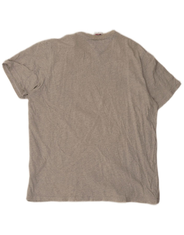 Tommy Hilfiger Mens Graphic T-Shirt Top XL Grey Cotton