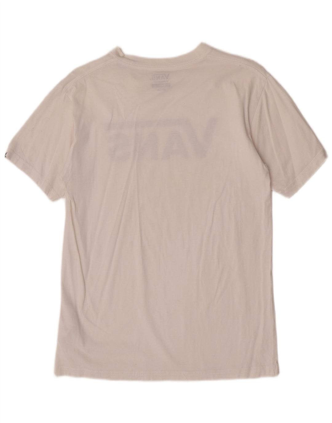 Vans Mens Classic Fit Graphic T-Shirt Top Small White Cotton
