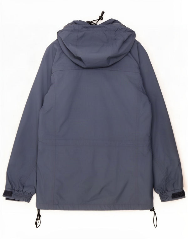 Berghaus Womens Hooded Rain Jacket UK 12 Medium Blue Nylon