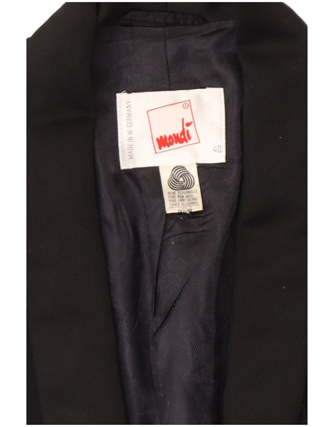 MONDI Womens 1 Button Blazer Jacket EU 40 Medium Black Floral Wool