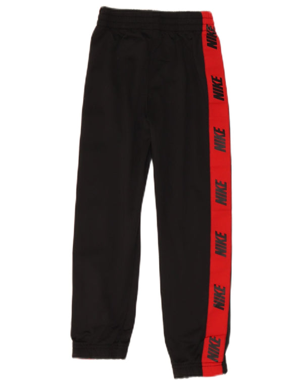 Nike Boys Graphic Tracksuit Trousers Joggers 6-7 Years Black Colourblock