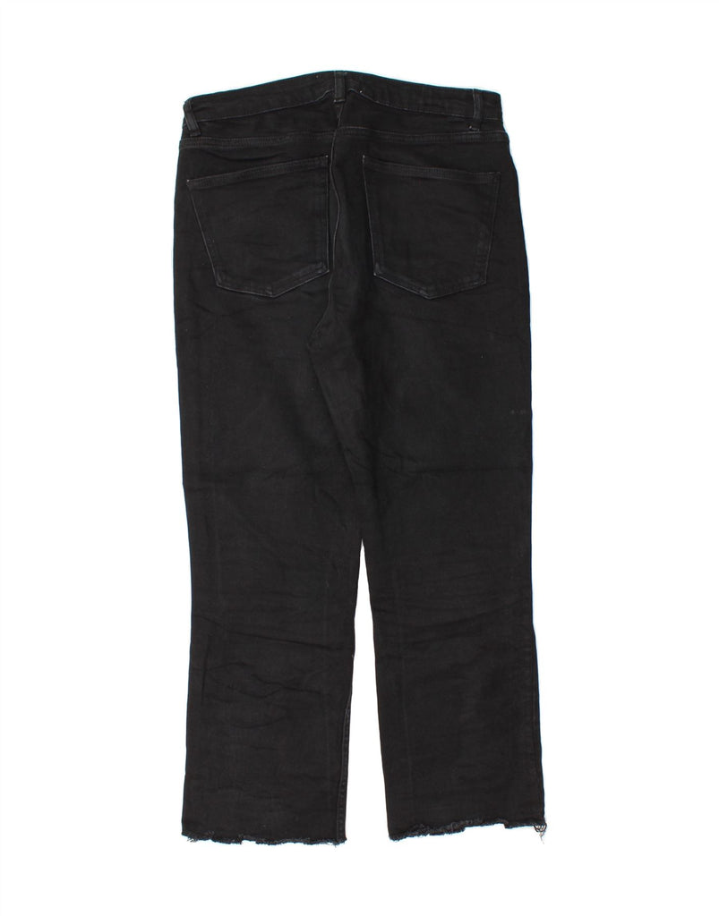 ZARA Womens Cropped Jeans EU 42 Large W32 L24 Black Vintage Zara and Second-Hand Zara from Messina Hembry 