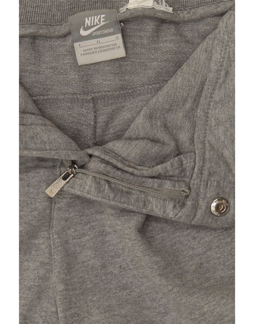 NIKE Womens Tracksuit Trousers Joggers UK 14 Large  Grey Vintage Nike and Second-Hand Nike from Messina Hembry 
