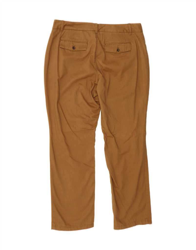 EDDIE BAUER Womens Straight Casual Trousers US 16 2XL W38 L31 Brown Cotton Vintage Eddie Bauer and Second-Hand Eddie Bauer from Messina Hembry 