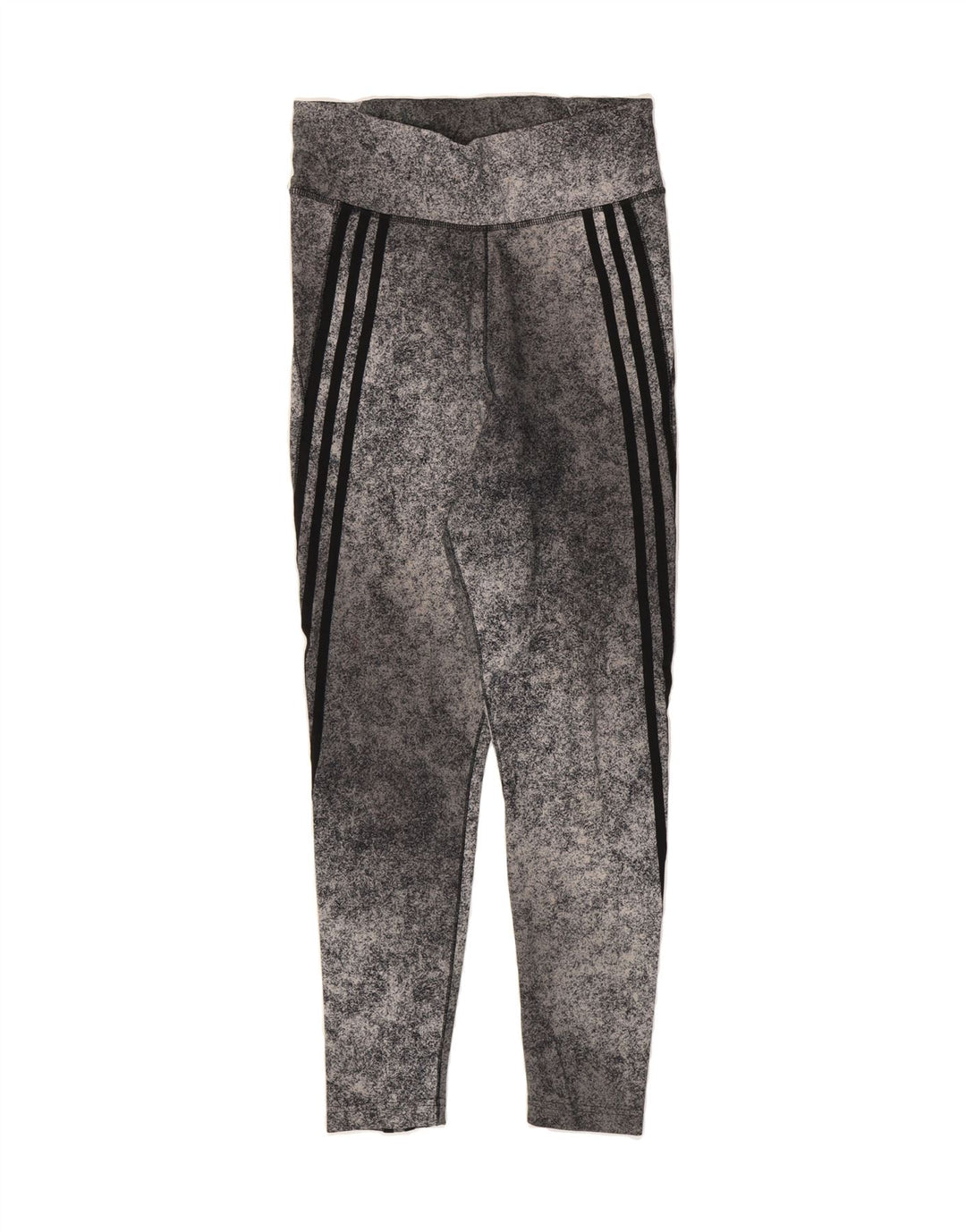 ADIDAS Womens Climalite Leggings UK 12/14 Medium  Grey Flecked Polyester Vintage Adidas and Second-Hand Adidas from Messina Hembry 