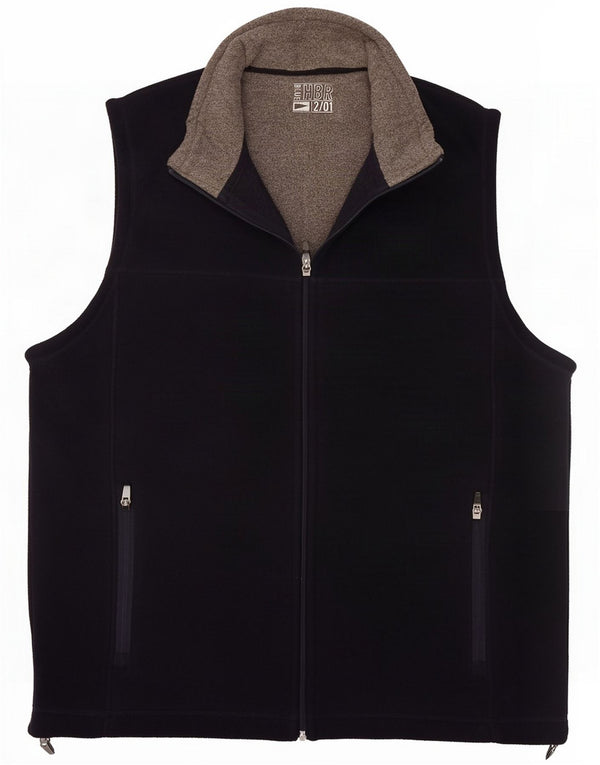 Marks & Spencer Mens Fleece Gilet UK 38 Medium Navy Blue Polyester