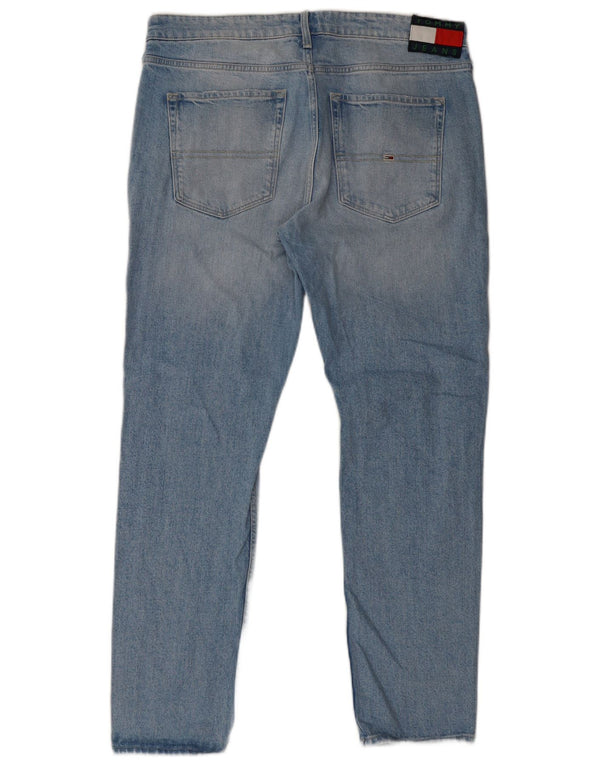 Tommy Hilfiger Mens Scanton Distressed Slim Jeans W34 L32 Blue Cotton