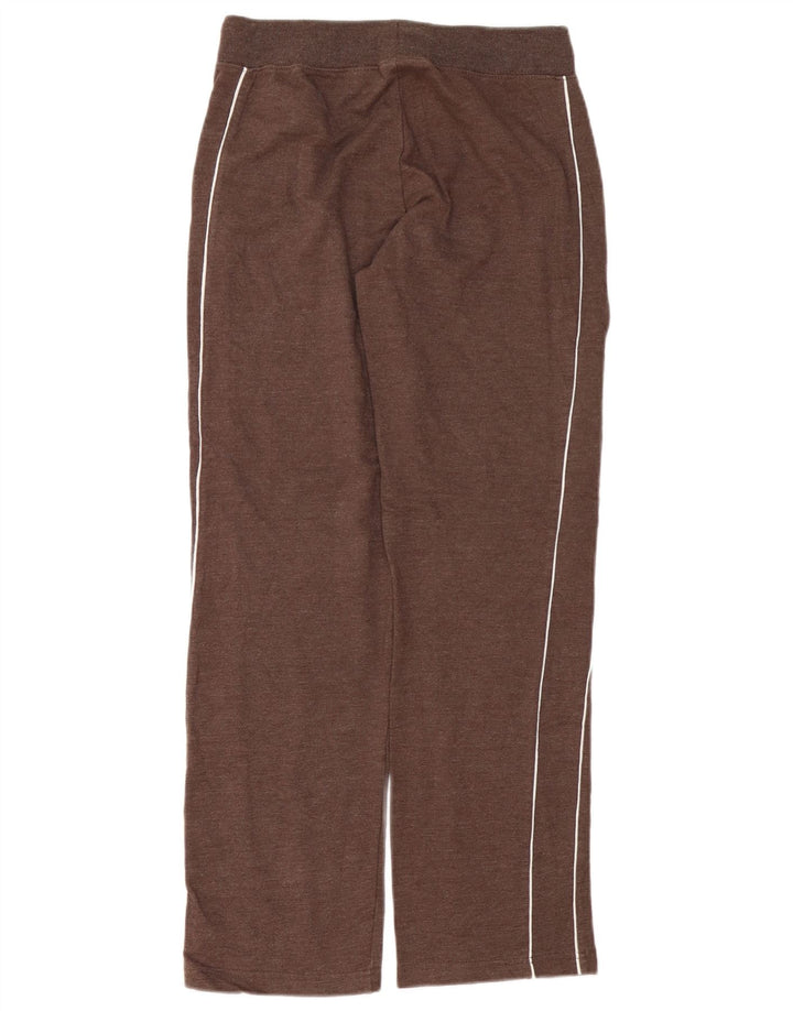 ATHLETECH Womens Tracksuit Trousers UK 10 Small Brown Cotton