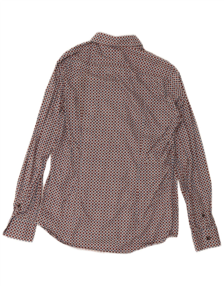 Prada Mens Shirt Size 16 41 Large Multicoloured Geometric Cotton