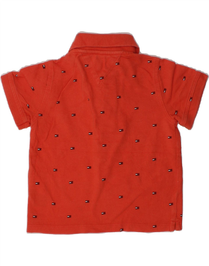 TOMMY HILFIGER Boys Graphic Polo Shirt 2-3 Years Red Spotted Cotton | Vintage Tommy Hilfiger | Thrift | Second-Hand Tommy Hilfiger | Used Clothing | Messina Hembry 