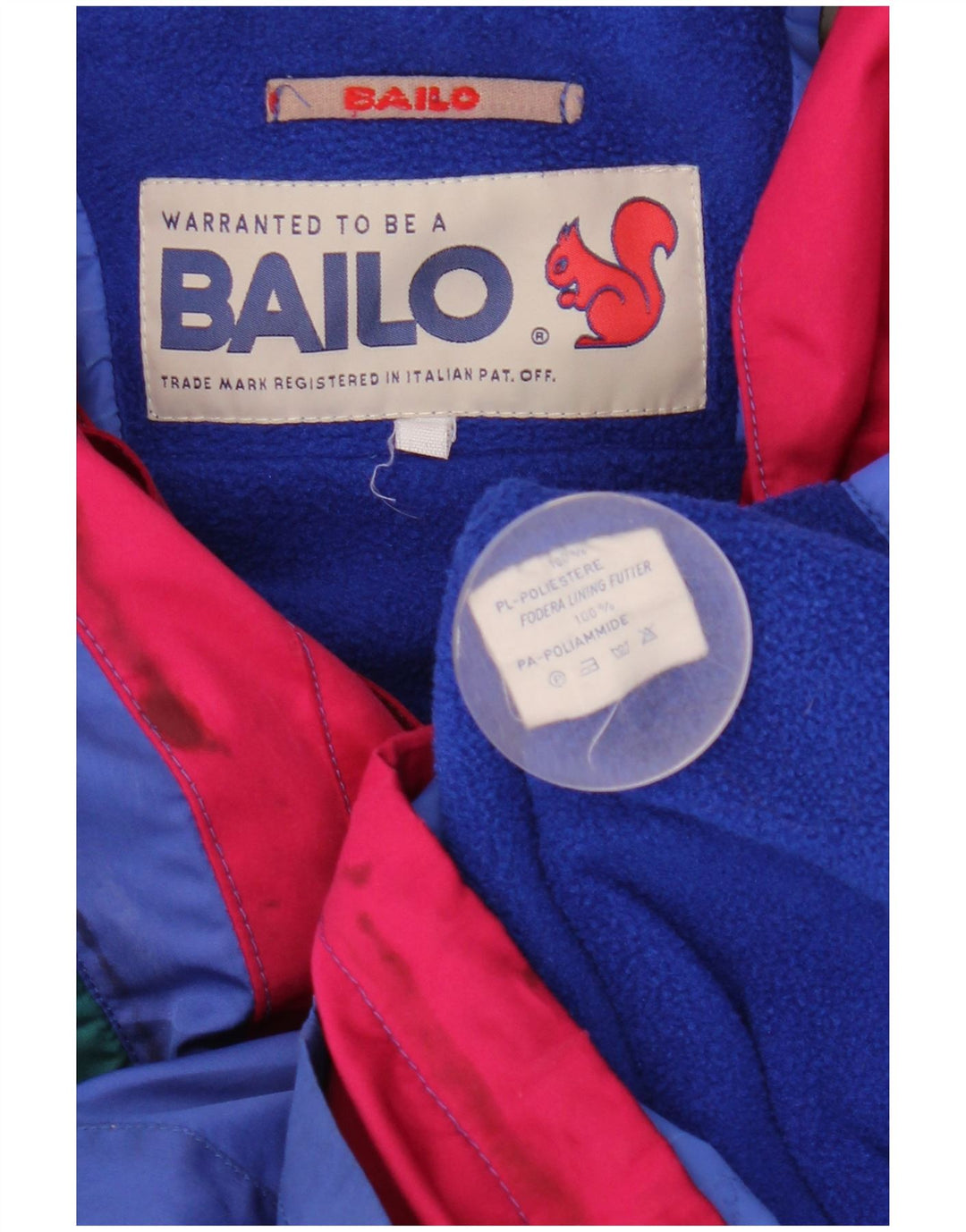 Bailo Mens Hooded Anorak Ski Jacket UK 36 Small Multicoloured Colourblock