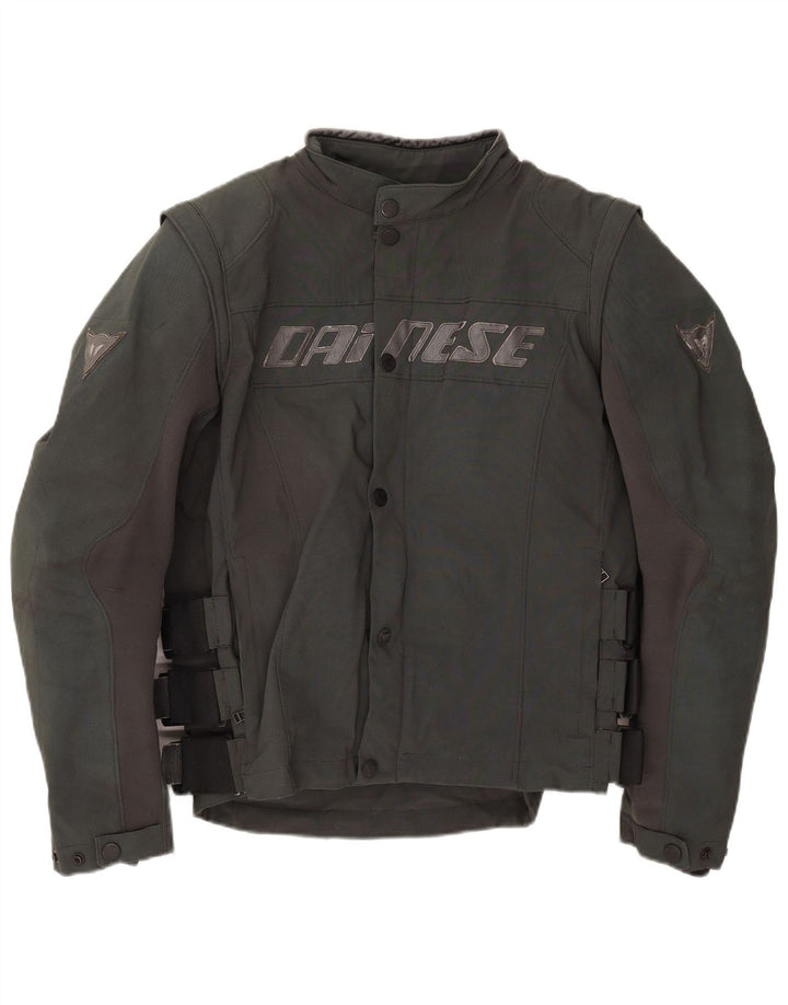 Dainese Mens Graphic Racer Jacket IT 52 Large Grey Colourblock Nylon