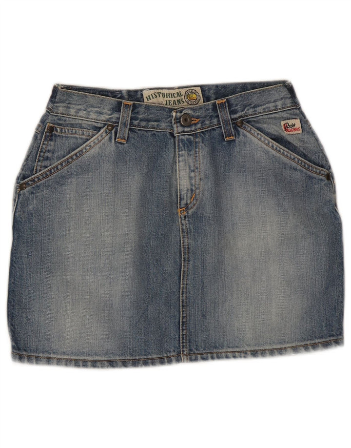 Roy Rogers Womens Mini Denim Skirt W29 Medium  Blue Cotton