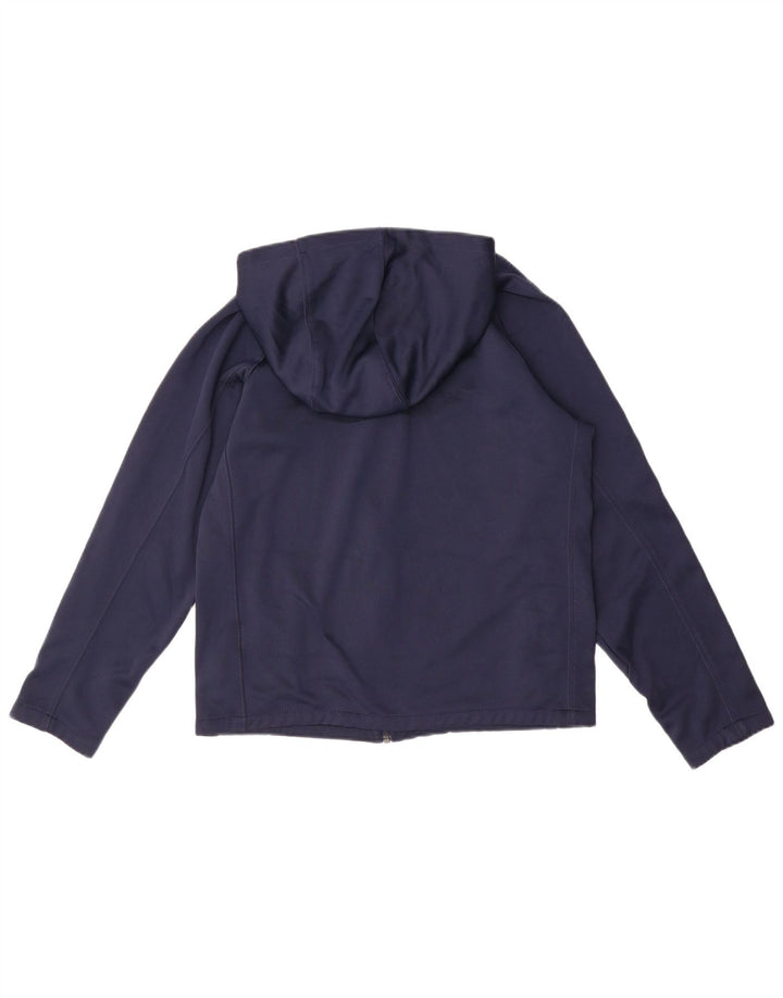 Nike Boys Zip Hoodie Sweater 13-14 Years XL Navy Blue Polyester