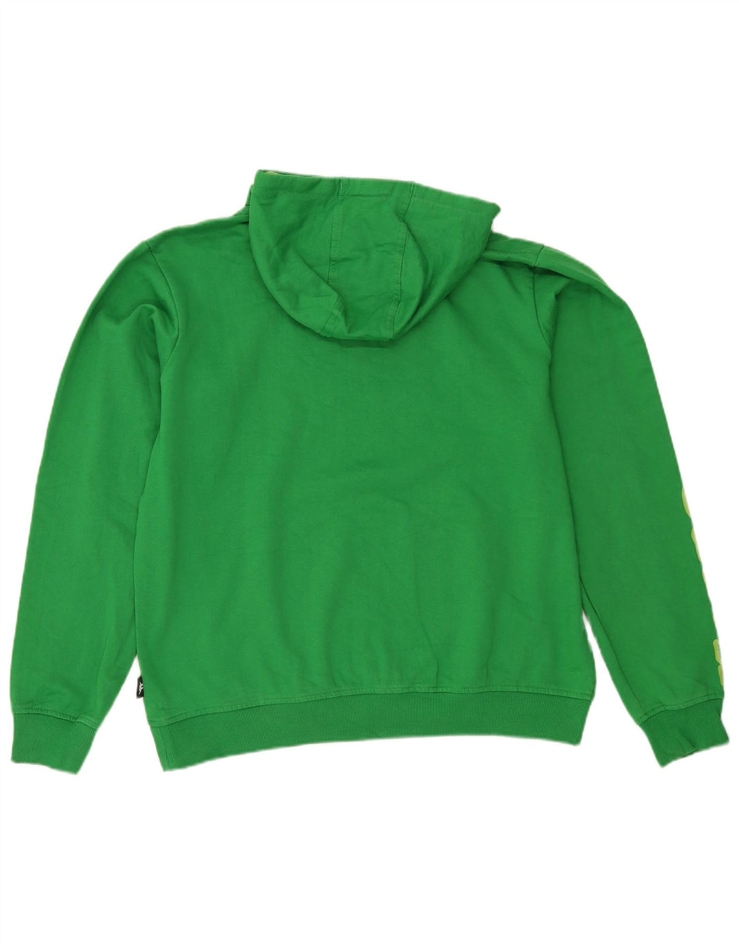 KAPPA Mens Graphic Hoodie Jumper Large Green Cotton