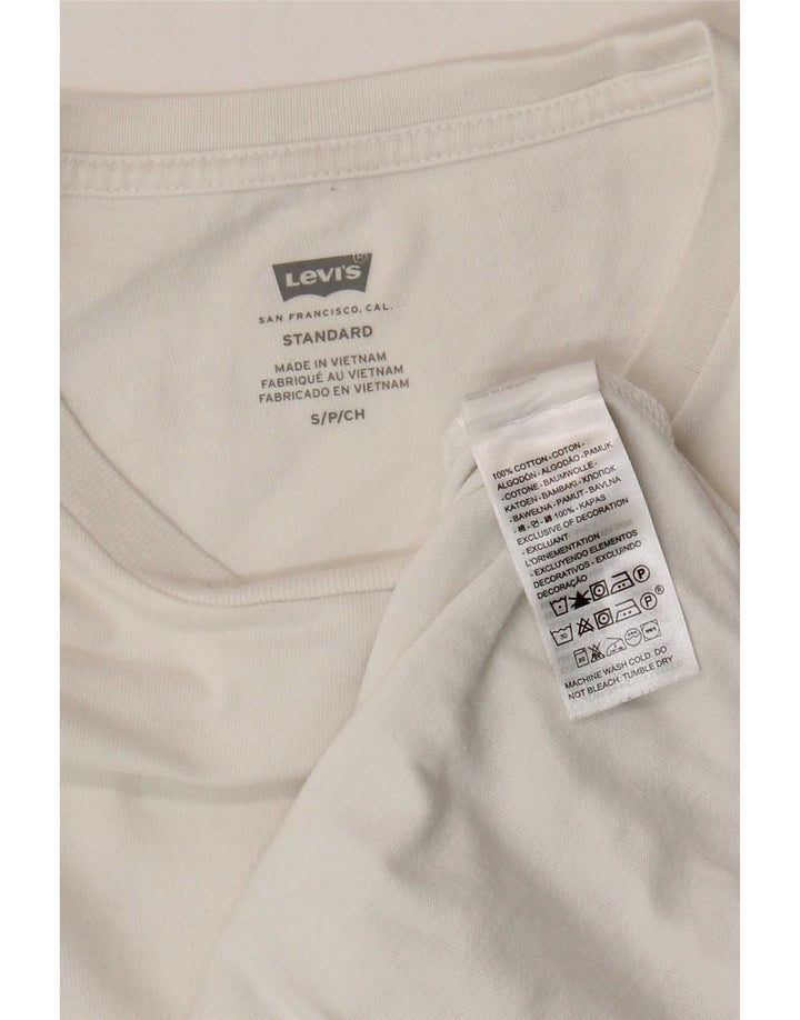 Levi's Mens Standard T-Shirt Top Small White Cotton
