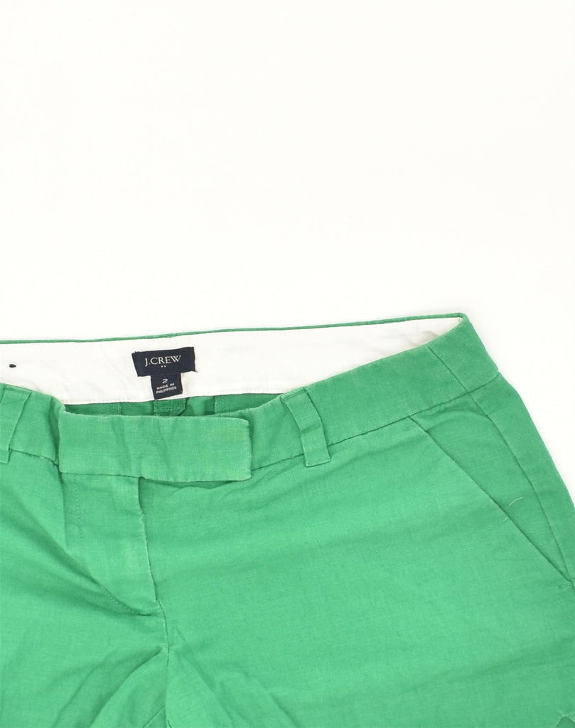 J. CREW Womens Hot Pants W30 Medium Green Cotton | Vintage J. Crew | Thrift | Second-Hand J. Crew | Used Clothing | Messina Hembry 