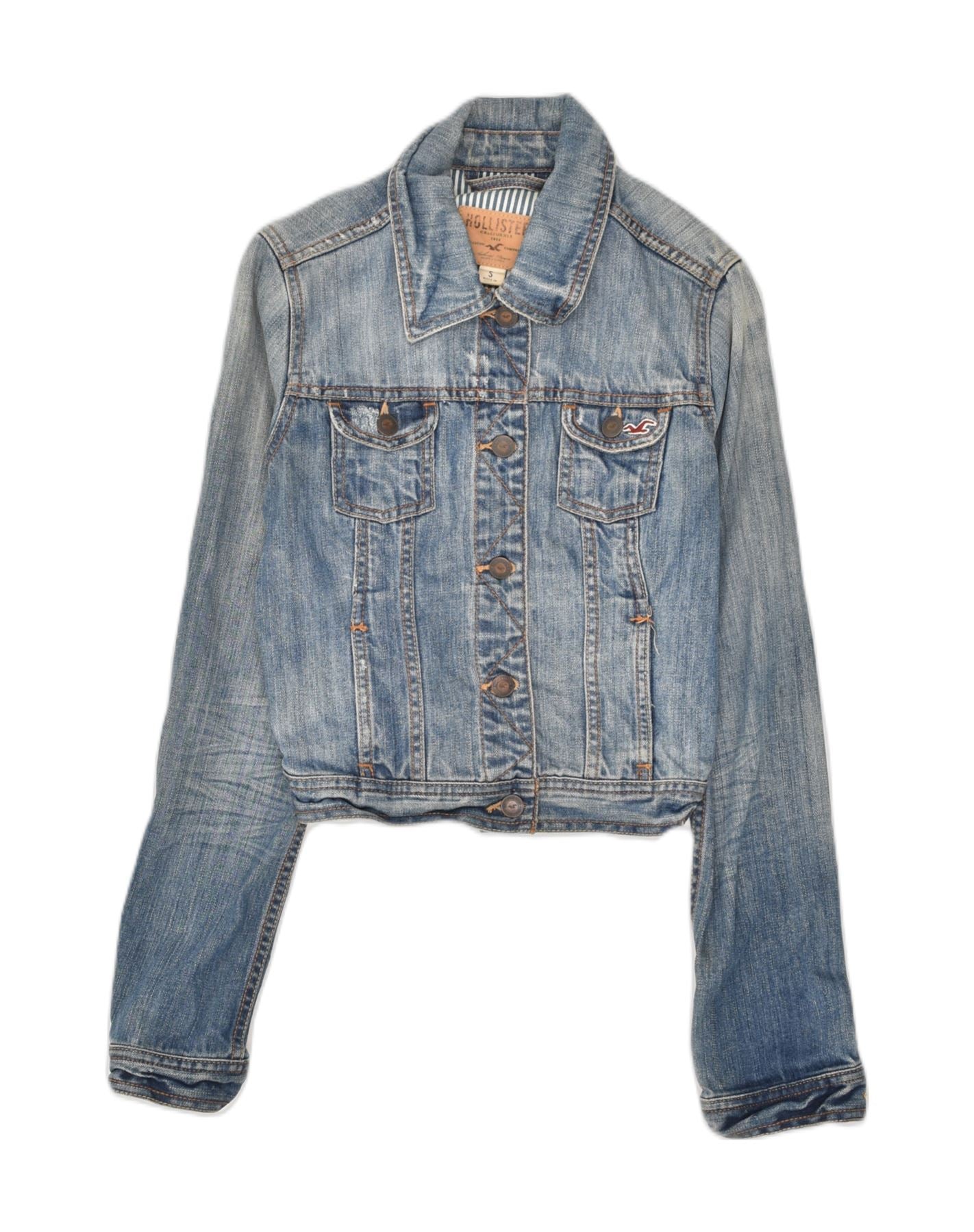 Hollister blue clearance jean jacket